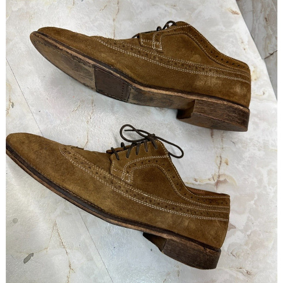 Mike konos Derby Shoes‎ Men\'s 8.5 Suede Leather Oxford Italy main image 5
